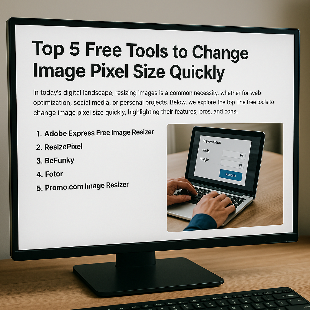 Top 5 Free Tools to Change Image Pixel Size Quickly